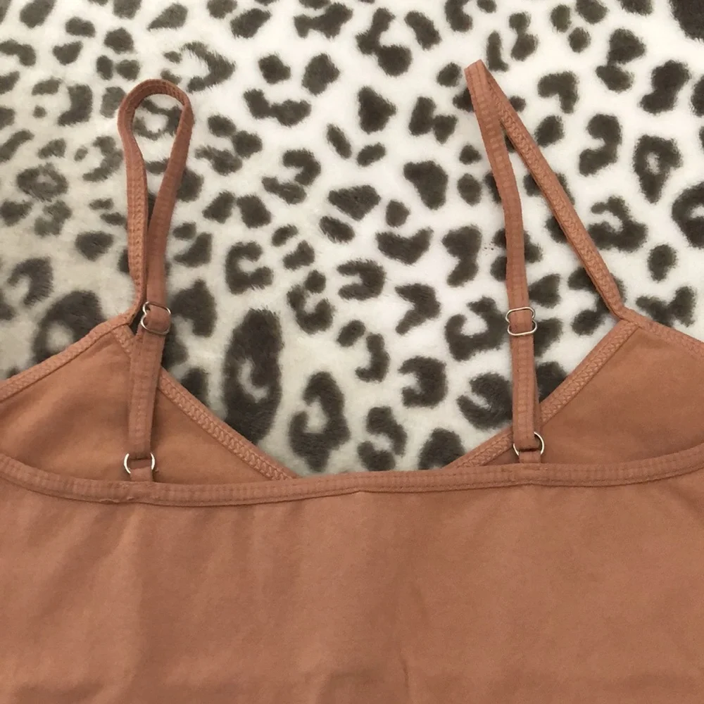 Free People Seamless Mini Slip Dress in Iced Chai Size XS/S - Picture 9 of 13
